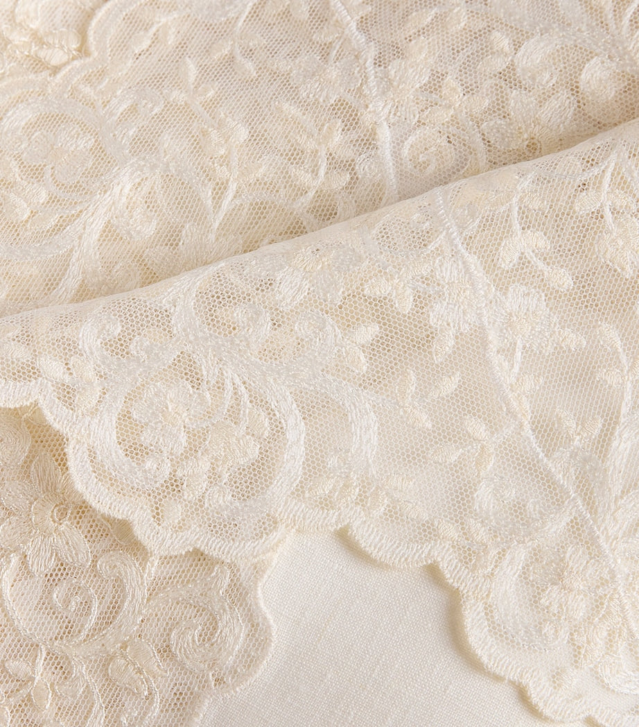 Dea Linen Lace-Trim Elite Tablecloth (170cm x 270cm)