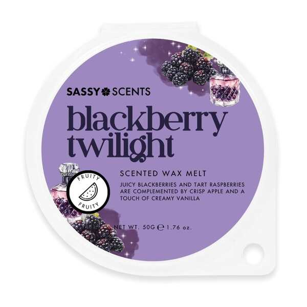 Sassy Scents Blackberry Twilight Wax Melt 50g (British brand)