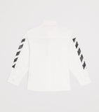 Off-White kids cotton diagonal sketch shirt (4-12+ years), imported from the UK