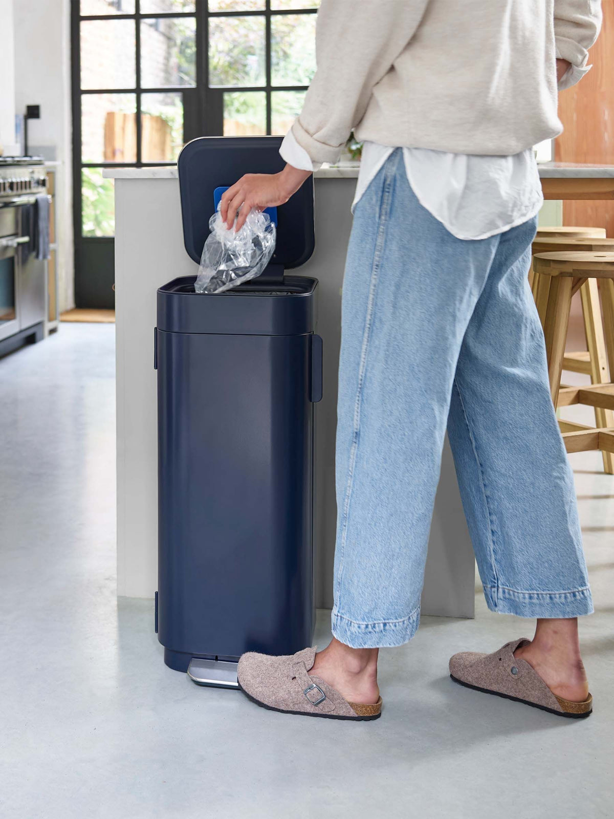 Joseph Joseph Blue Porta 40L Kitchen Bin
