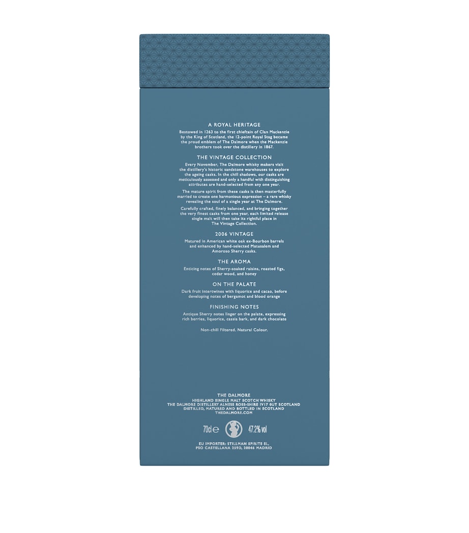 The Dalmore single-malt whisky vintage 2006 70cl bottle (British brand)