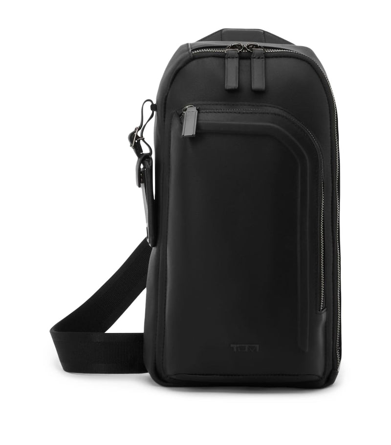 Sleek Backpack with Carbon Fibre Accents and USB Port, 43cm x 30.5cm x 14cm