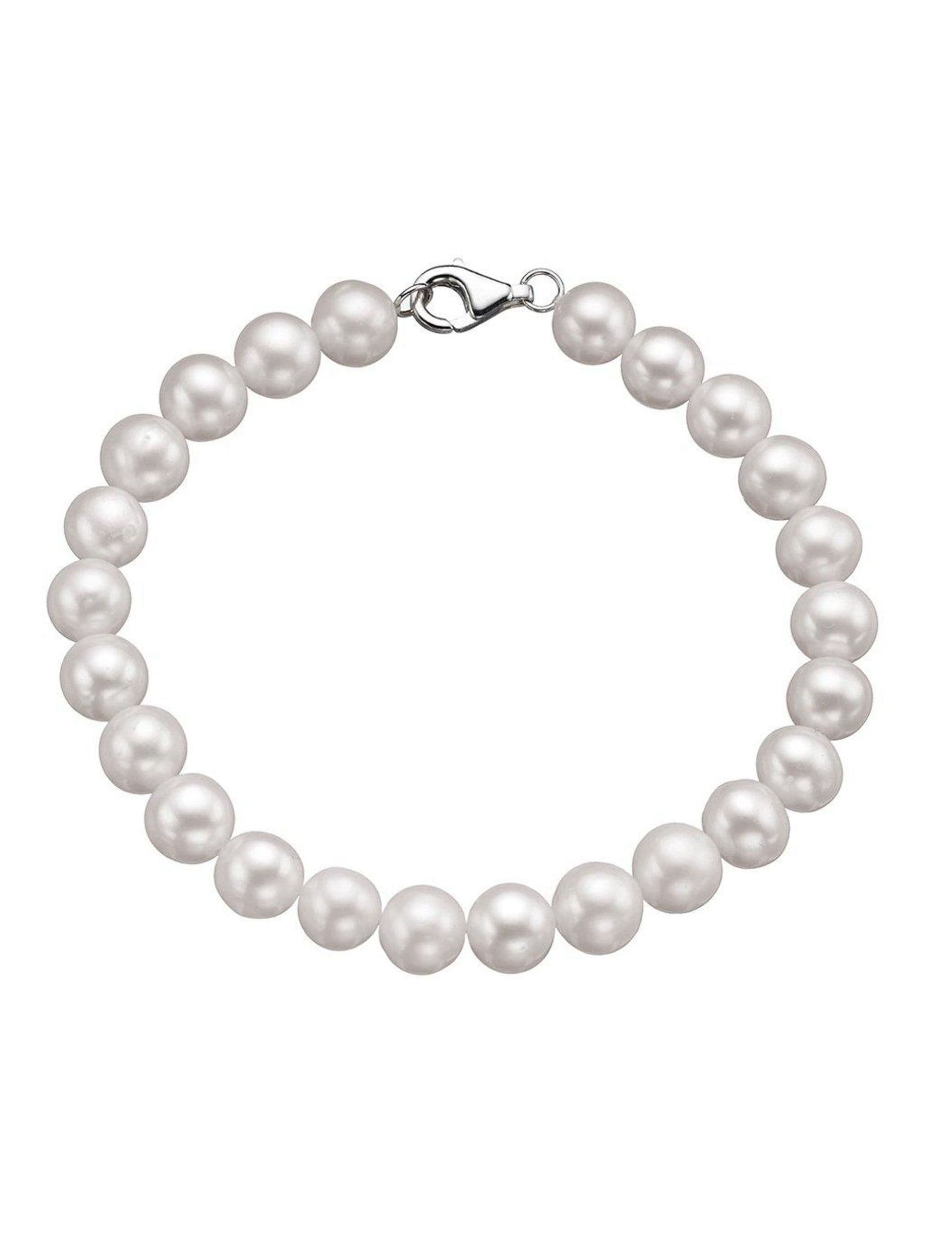 Sterling Silver Cultured Freshwater Pearl Bracelet 19cm