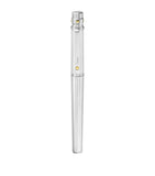 Cartier fountain pen with gold nib and white gold barrel, 14cm length - British product