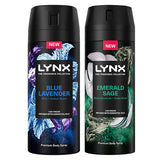 Lynx premium deodorant bodyspray sage lavender bundle imported from the UK