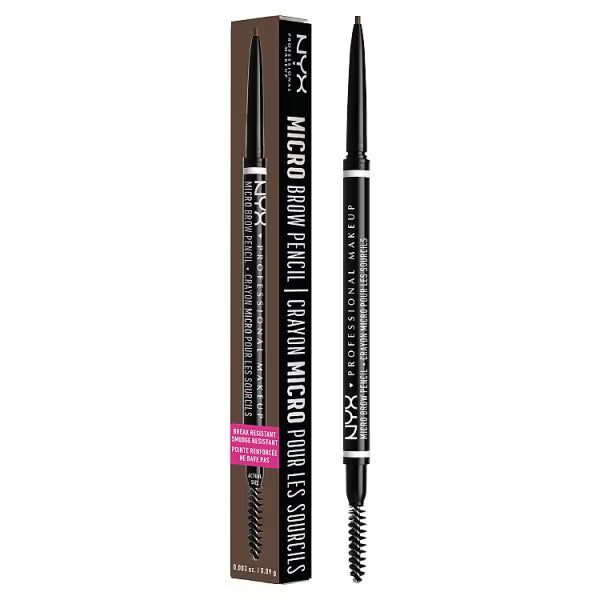 NYX Professional Makeup Micro Brow Pencil Ash Brown, imported from the UK