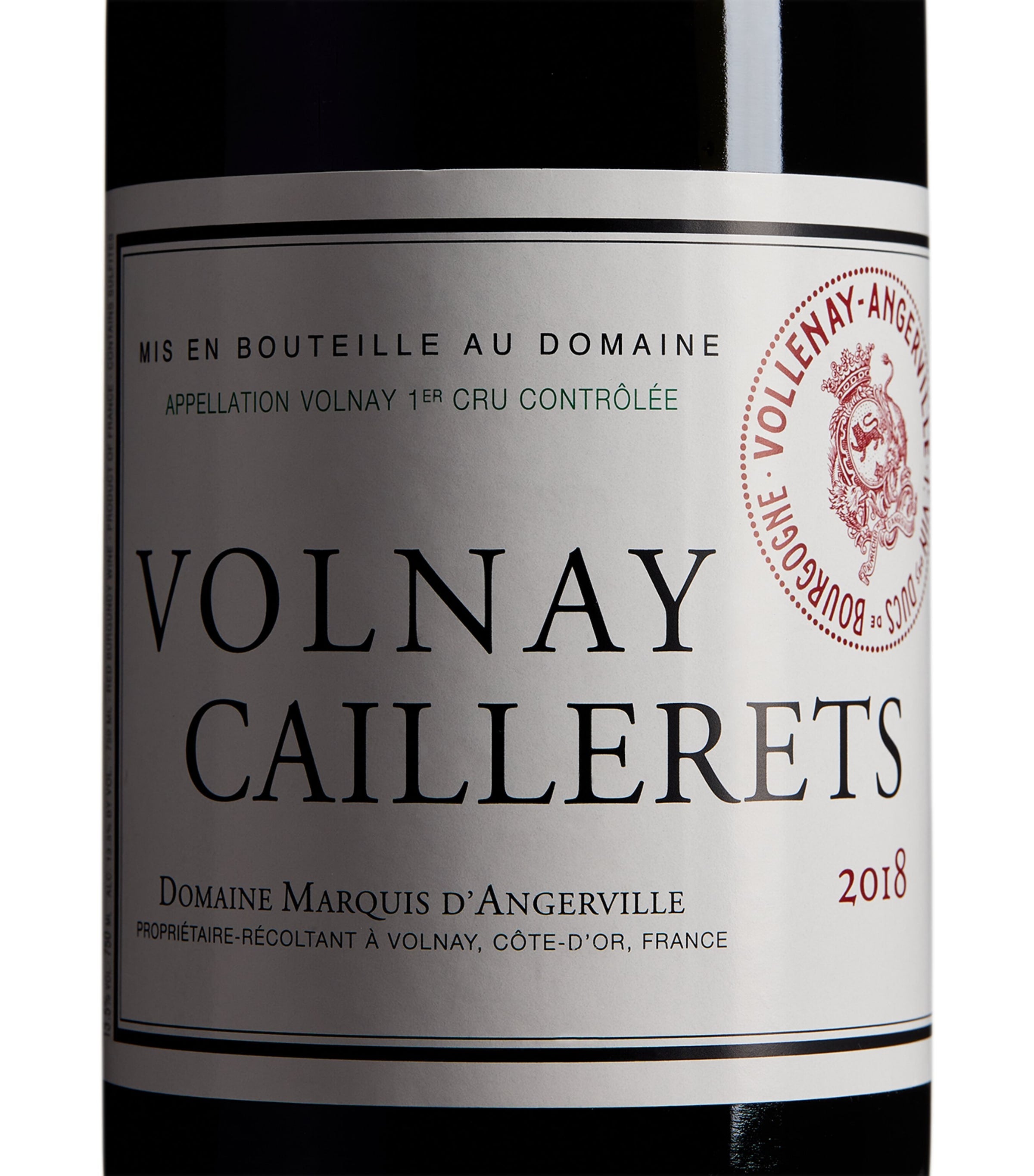 Domaine Marquis d'Angerville Caillerets 2018 wine 75cl - British product
