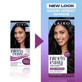 Clairol Nice'n Easy black semi-permanent hair dye - British product