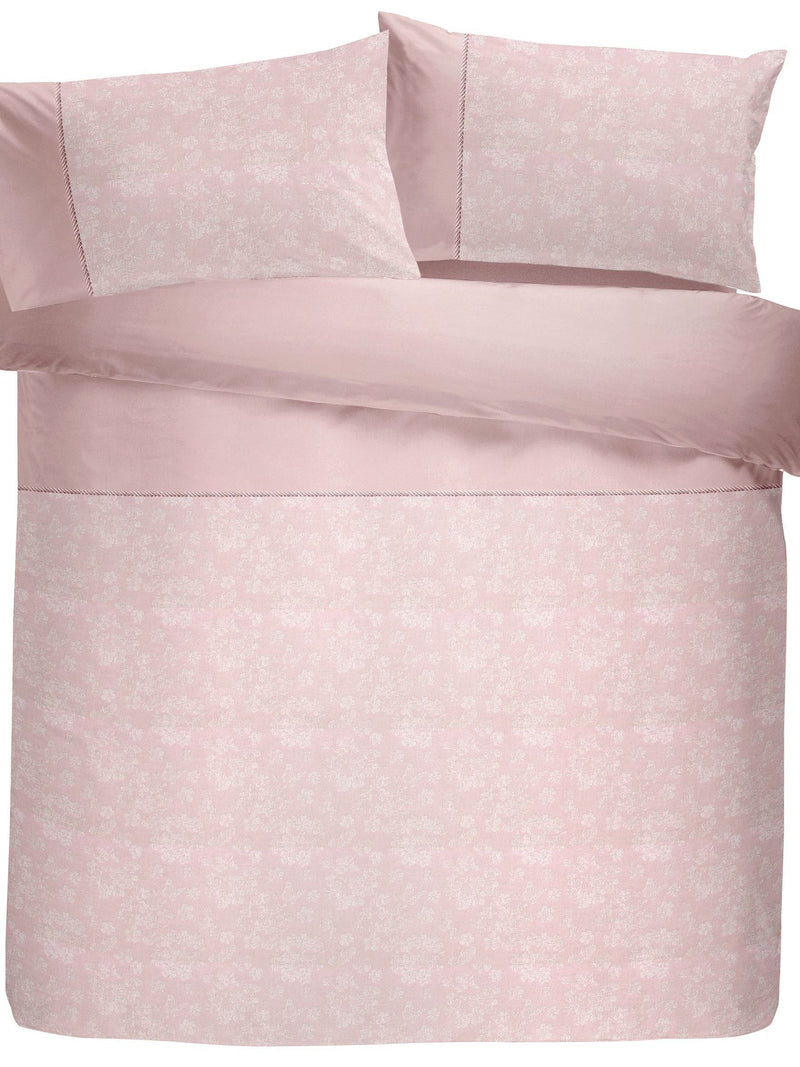 Serene Pink Blossom duvet cover and pillowcase set (British brand)