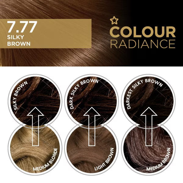 Superdrug Colour Radiance Silky Brown 7.77