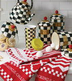 MacKenzie-Childs Large Courtly Check Enamel Canister