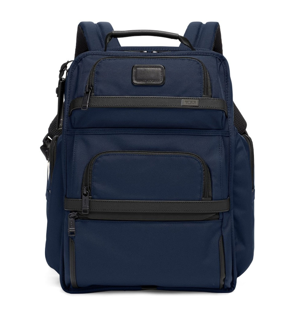 Sleek Backpack with Carbon Fibre Accents and USB Port, 43cm x 30.5cm x 14cm