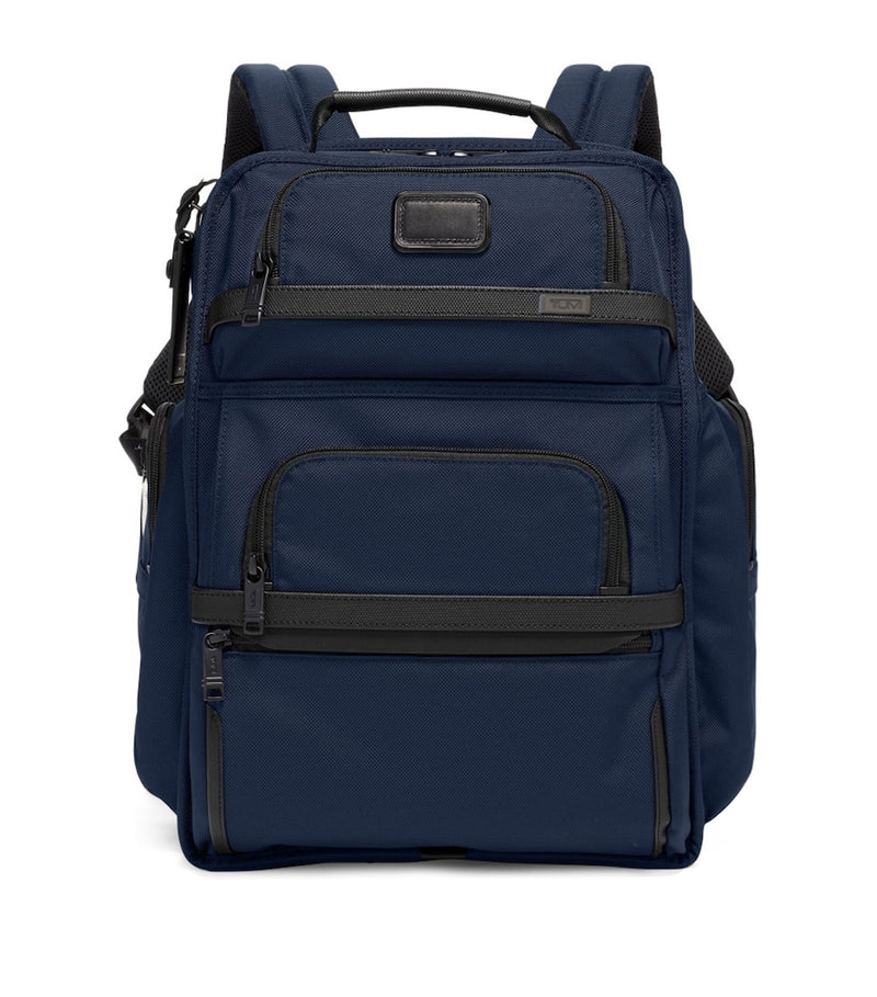 Sleek Backpack with Carbon Fibre Accents and USB Port, 43cm x 30.5cm x 14cm