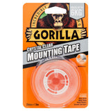 Gorilla mounting tape crystal clear 25mm x 1.5m, UK version