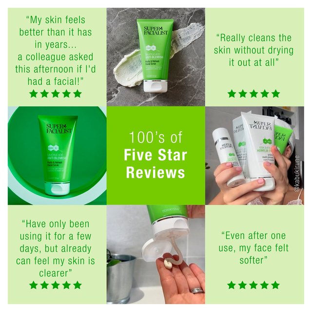 Super Facialist Salicylic Acid Anti Blemish Purify & Refresh Facial  Scrub   150ml GOODS M&S   