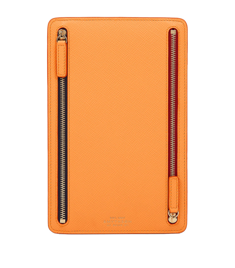 Smythson Calfskin Panama Multi-Zip Case