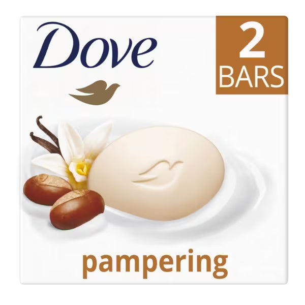 Dove Shea Butter Vanilla Beauty Bar 2x 90g, UK version