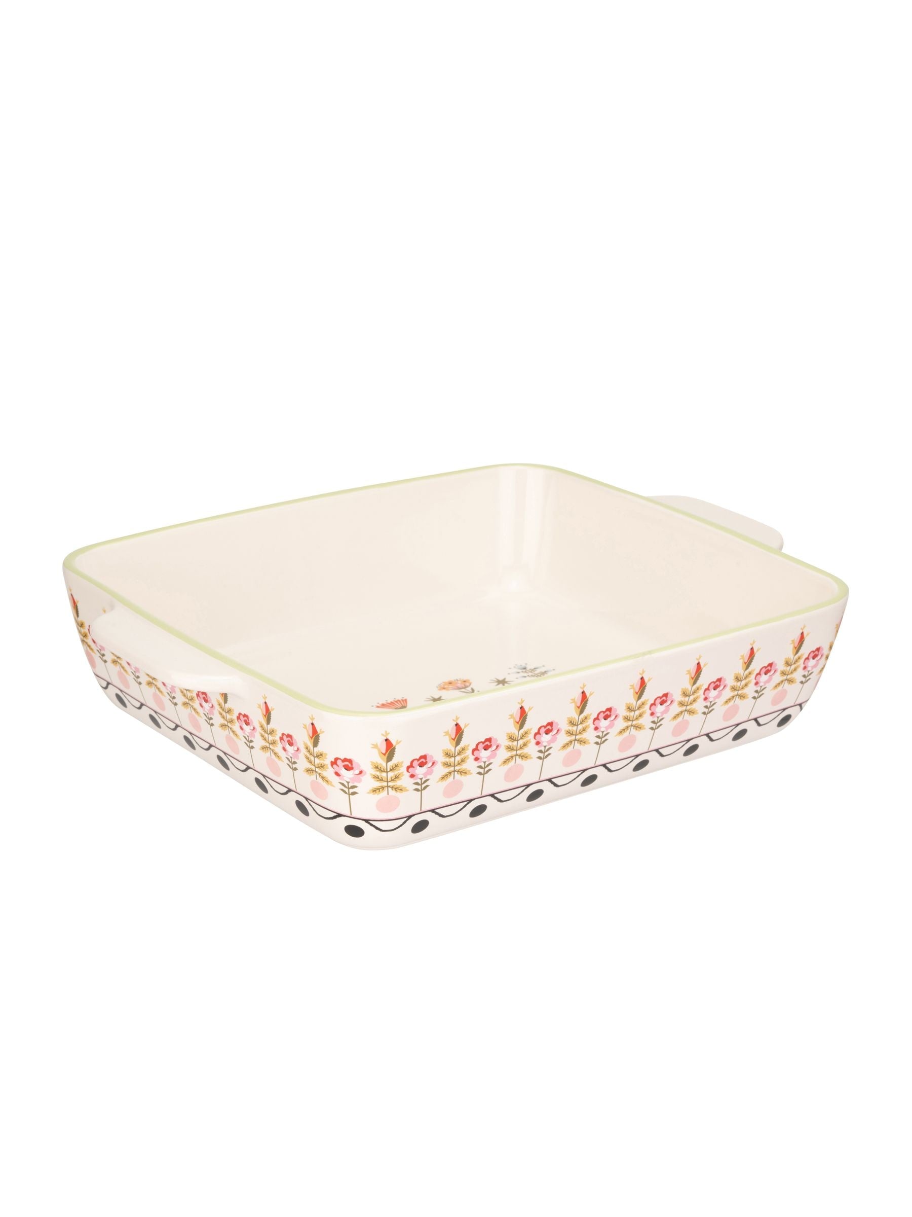 Cath Kidston cream ceramic roasting dish 33cm - British product