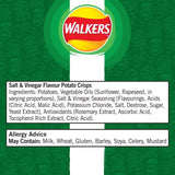 Walkers Less Salt A Dash of Salt & Vinegar Multipack Crisps   6 per pack GOODS M&S   