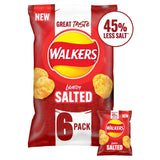 Walkers Less Salt Lightly Salted Multipack Crisps   6 per pack GOODS M&S   