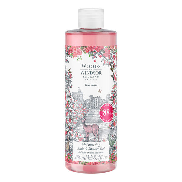 Woods of Windsor Rose Bath and Shower Gel 250ml (British brand)
