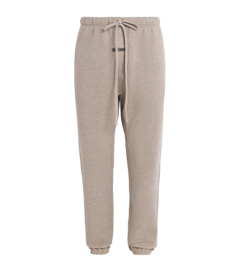 Cashmere and Cotton Blend Sweatpants with Turned-Up Cuffs and Pockets