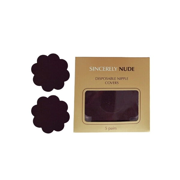 Sincerely Nude Petal Nipple Covers Ebony (British brand)