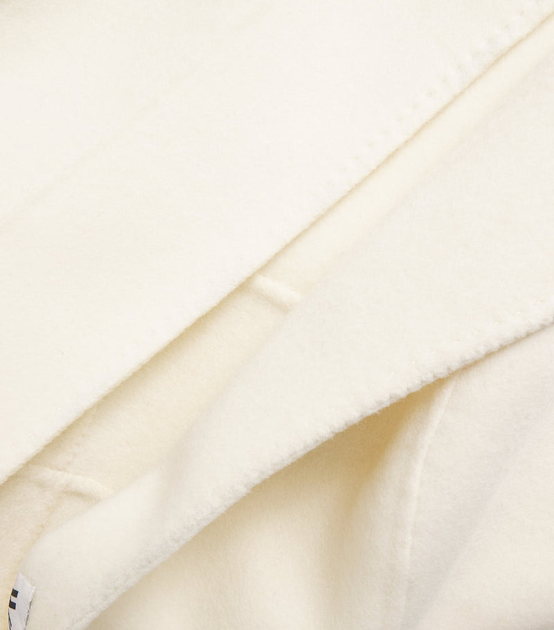 100% Cashmere Long Sleeve Stole with Panelling and Scalloped Edges
