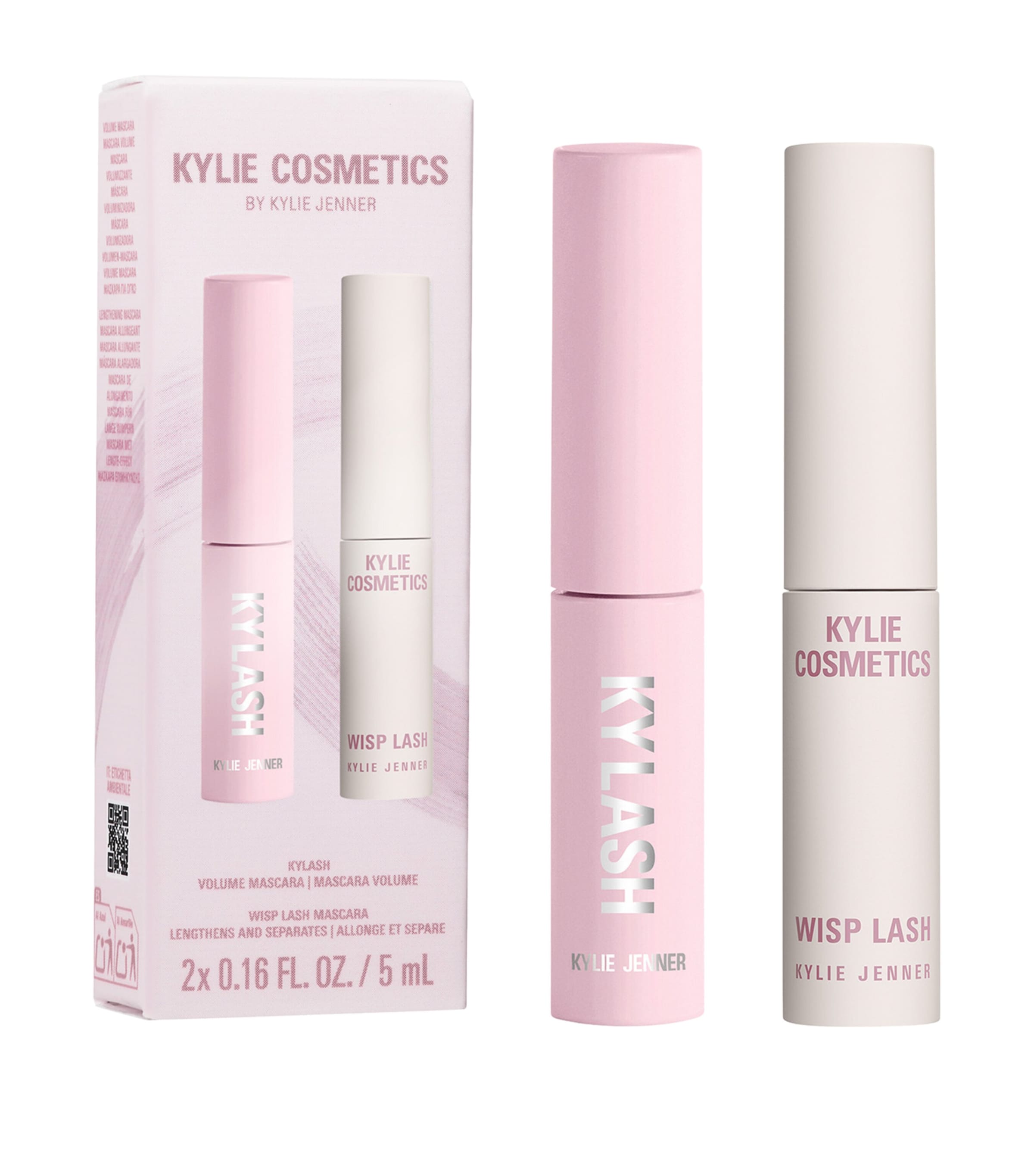 Kylie Cosmetics mascara mini duo gift set, UK version