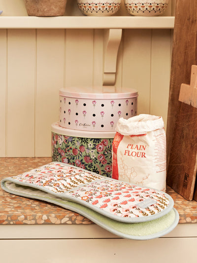 Cath Kidston Green Painted Table Cake Tin Set 23cm and 25cm Baking Tins