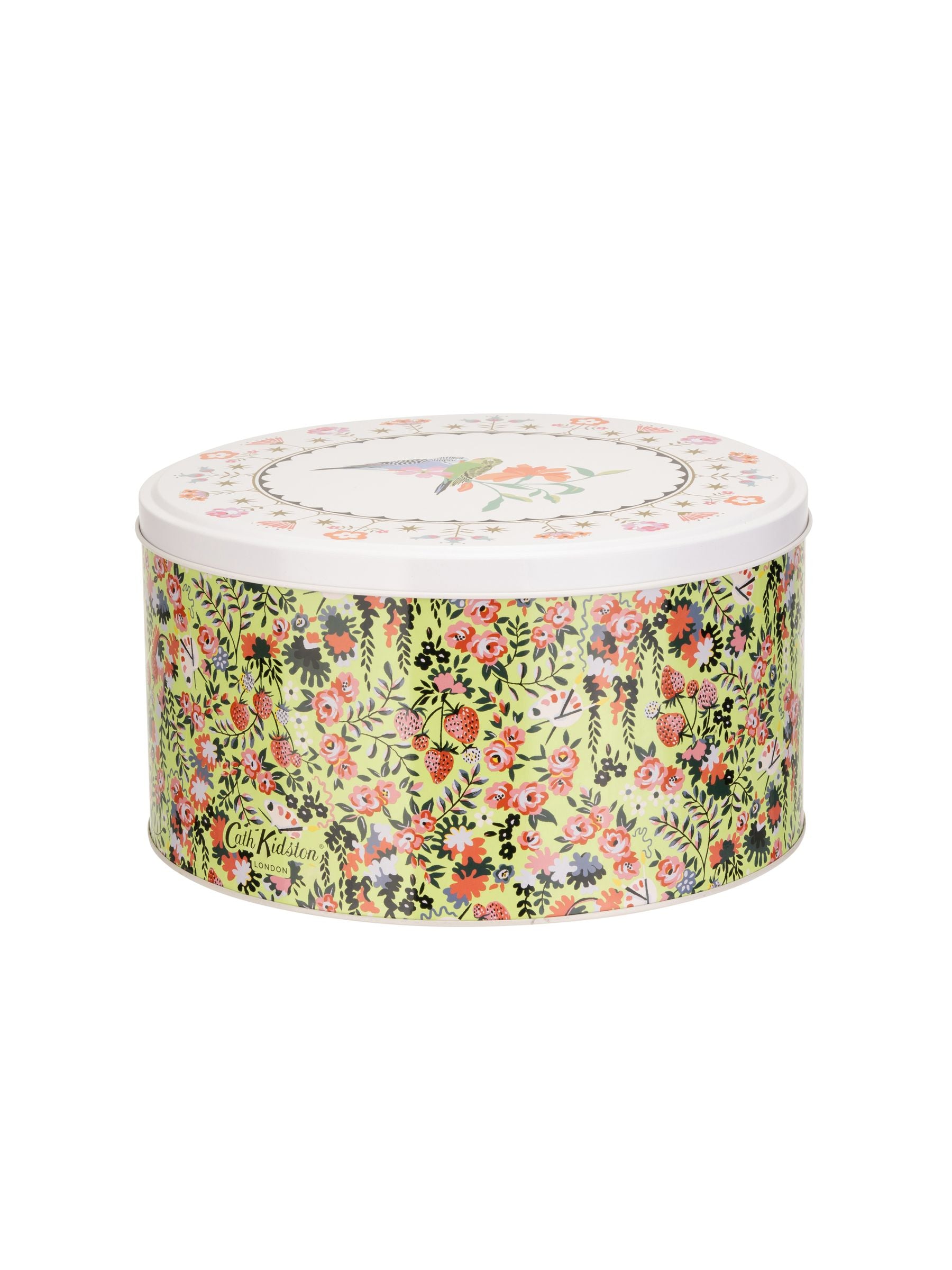 Cath Kidston green painted cake tin set 23cm and 25cm - British product