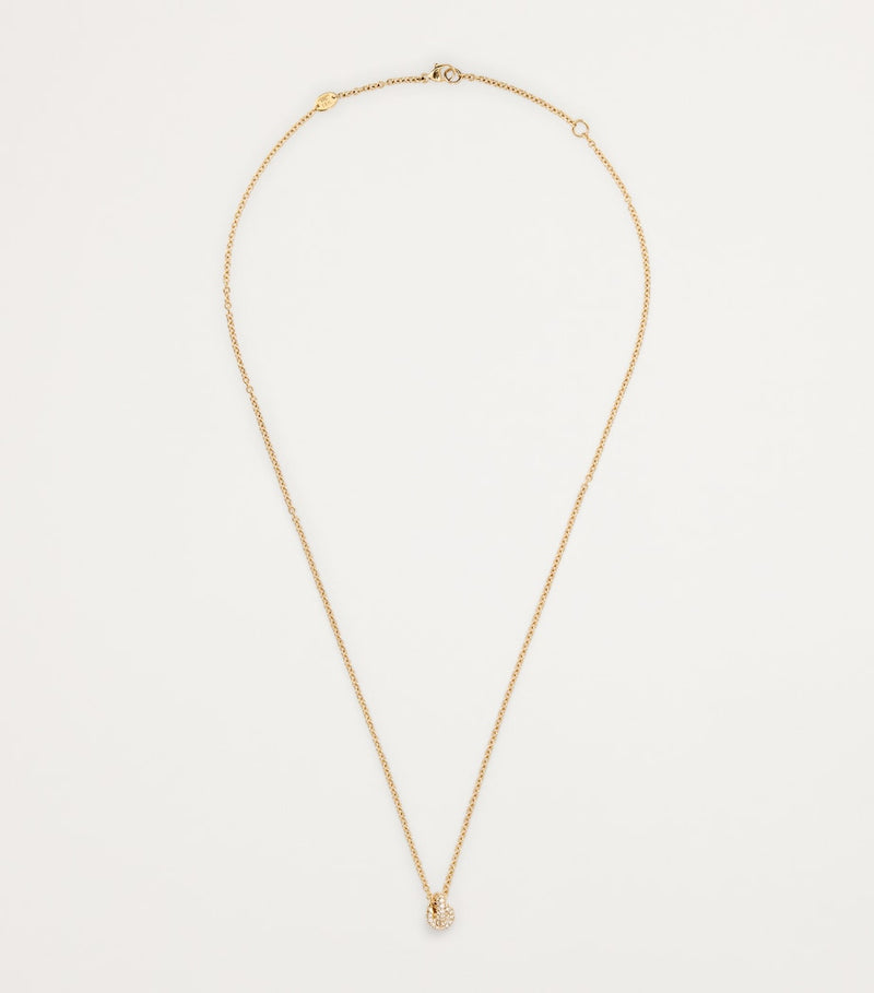 Engelbert Yellow Gold and Pavé Diamond Legacy Knot Necklace - British product