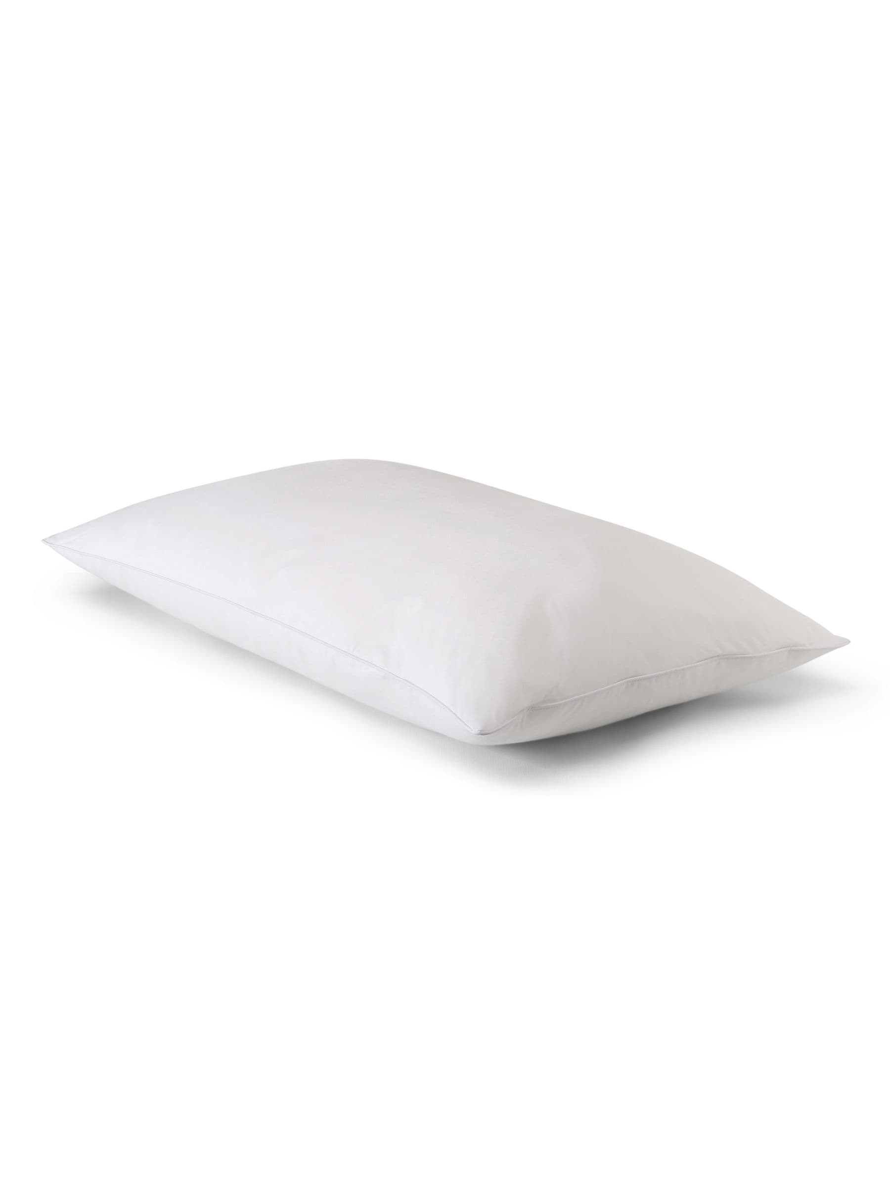 Spundown medium firm white pillow 74cm x 48cm - British product