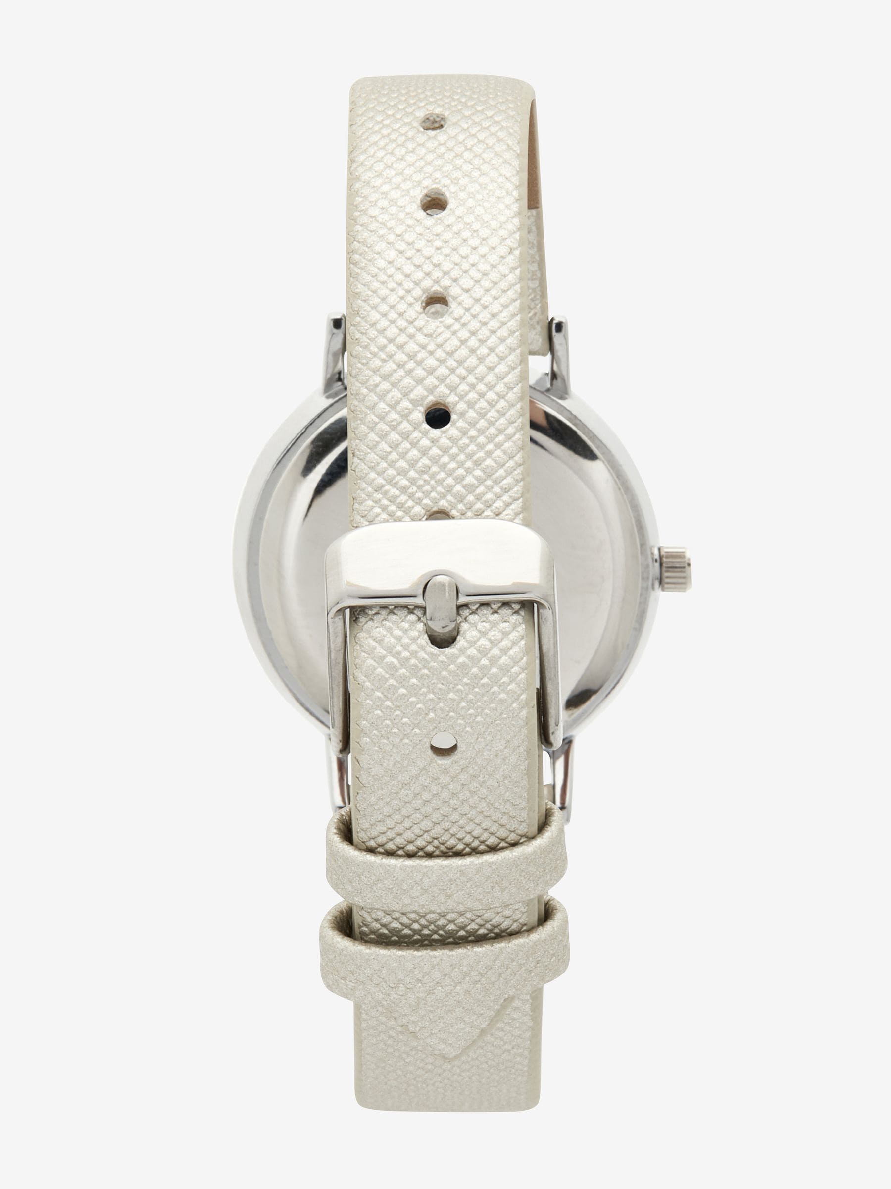 Simple Strap Watch Metallic Finish Classic 3cm (British brand)