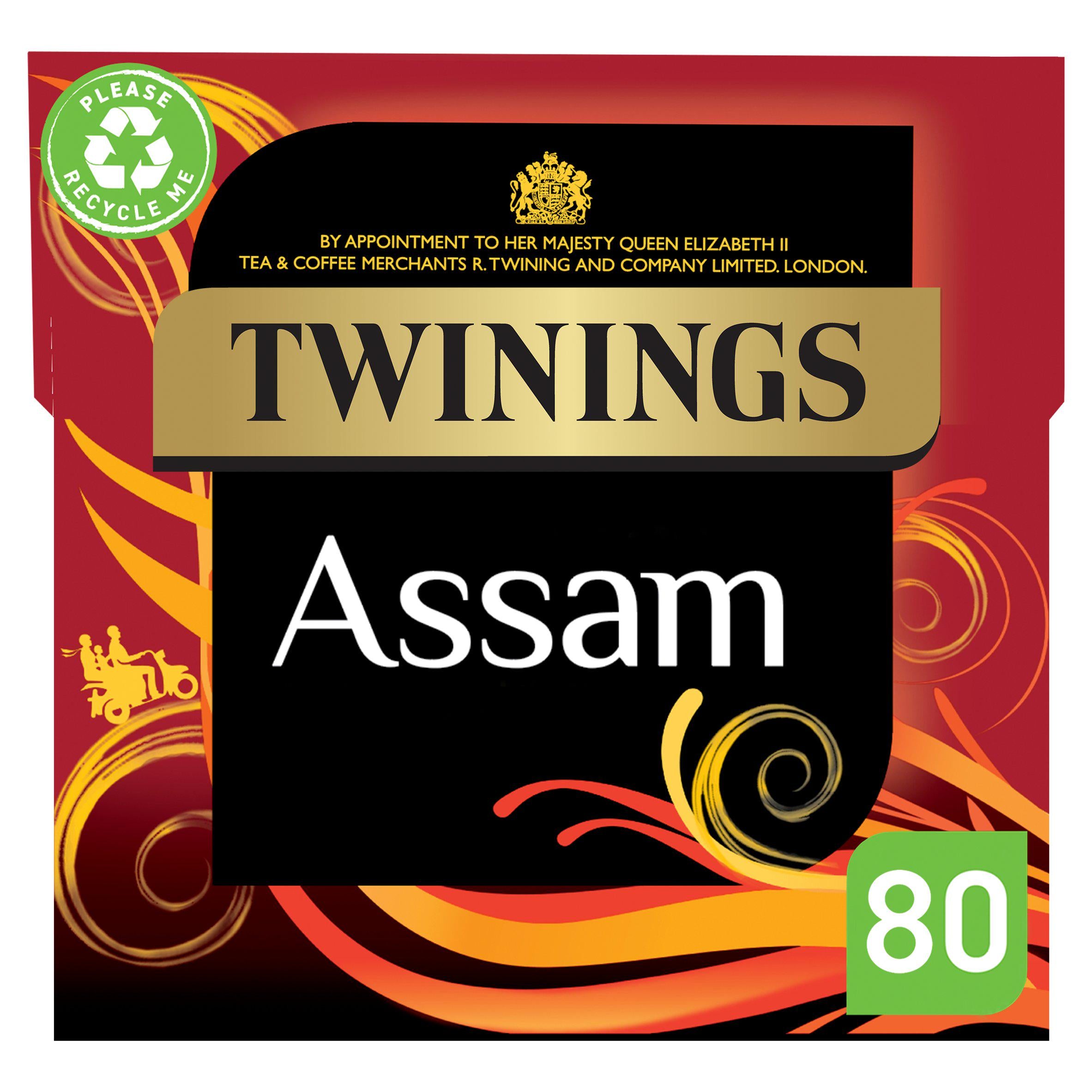Twinings Assam Tea Bags x80 200g All tea Sainsburys   