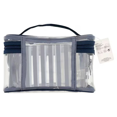 Superdrug Navy Große PVC-Kosmetiktasche für Reisen