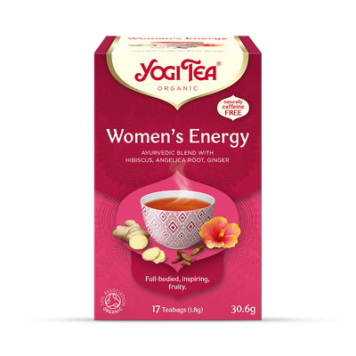 Yogi Tea Women's Energy Organic Herbal Tea Bags 17 Count