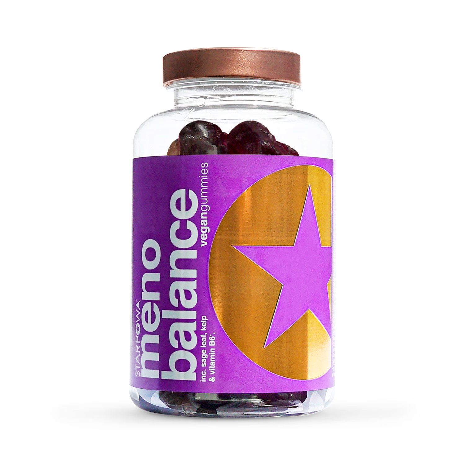 Starpowa Meno Balance gummies blackcurrant flavour pack of 60 (British brand)
