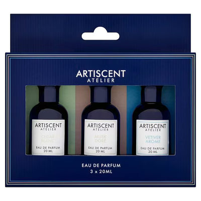 Artiscent Male Gift Set Cedar Blanc Musk Doré Vetiver 3 x 20ml Fragrance