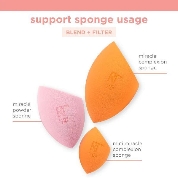 Real Techniques ultimate sponge trio makeup tool, imported from the UK