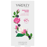 Yardley English Rose Moisturising Soap Bar 3x100g (British brand)
