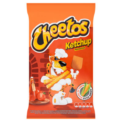 Cheetos ketchup flavoured corn snacks 85g - British product