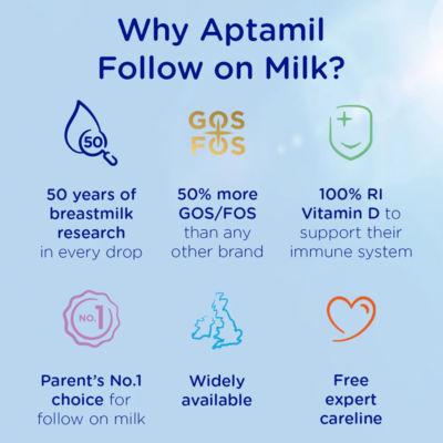 Aptamil 2 follow on milk powder 1.2kg - British product