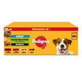 Pedigree Wet Dog Food Pouch 40 x 100g, imported from the UK