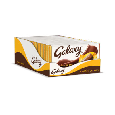 Galaxy caramel milk chocolate bar 135g, UK version
