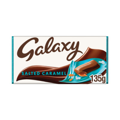 Galaxy salted caramel milk chocolate bar 135g, UK version