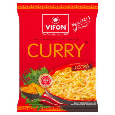 Vifon curry chicken flavour instant noodle soup 70g (British brand)