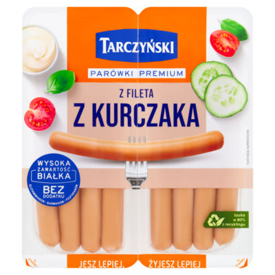 Tarczynski chicken fillet frankfurters 180g (British brand)