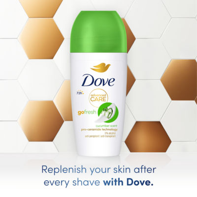 Dove anti-perspirant roll on cucumber scent 50ml - British product