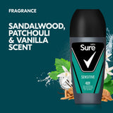Sure Sensitive Anti-Perspirant Roll On Deodorant 50ml (British brand)